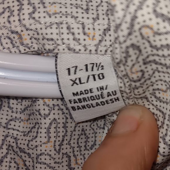 Calvin Kline mens short sleeve button up white and grey X large - Picture 6 of 6